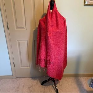 Stunning red shawl/scarf